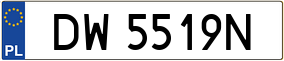 Trailer License Plate
